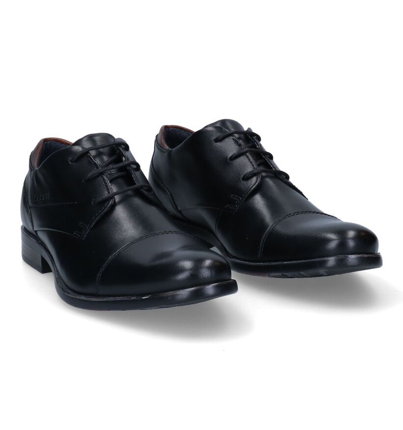 Bugatti Licio Chaussures Habillées en Noir pour hommes (302210)