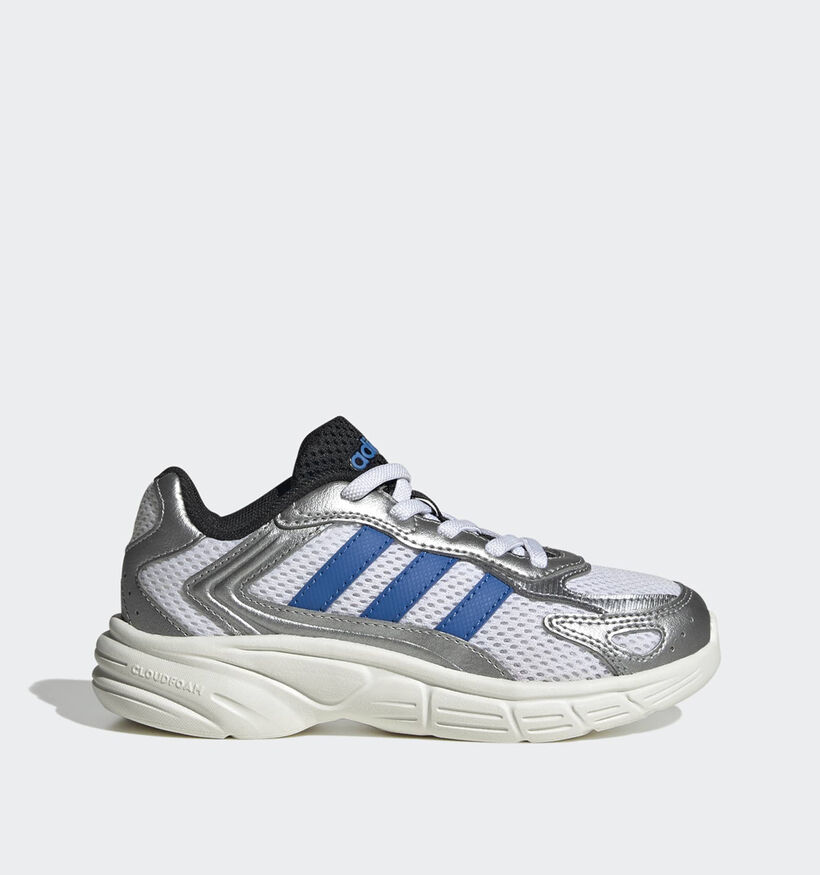 adidas Eclyptix 2000 Witte/Zilveren Sneakers voor jongens, meisjes (375413) - geschikt voor steunzolen