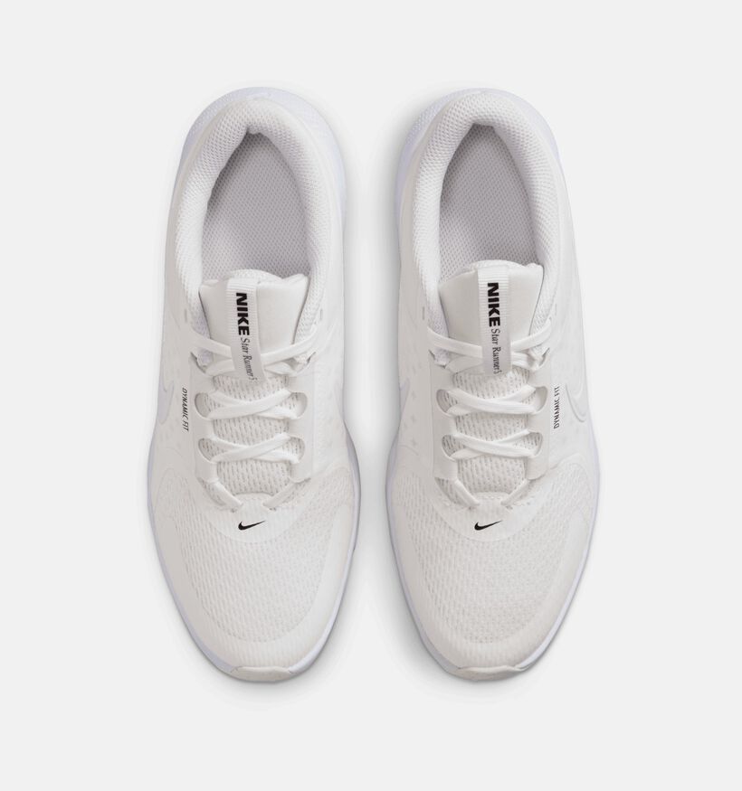 Nike Star Runner Baskets basses en Blanc pour filles, garçons (359870) - pour semelles orthopédiques