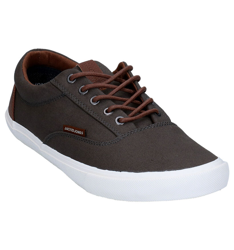 Jack & Jones Vision Classic Chaussures à lacets en Gris en textile (276406)