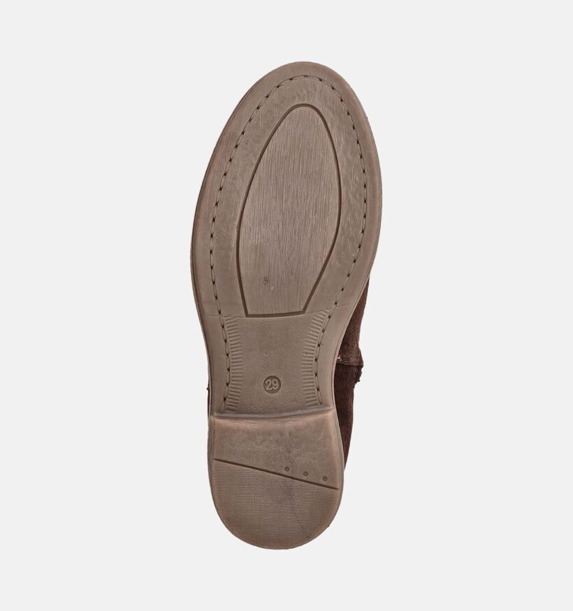 Milo & Mila Bottes courtes en Brun fonc&eacute; pour filles (379061)