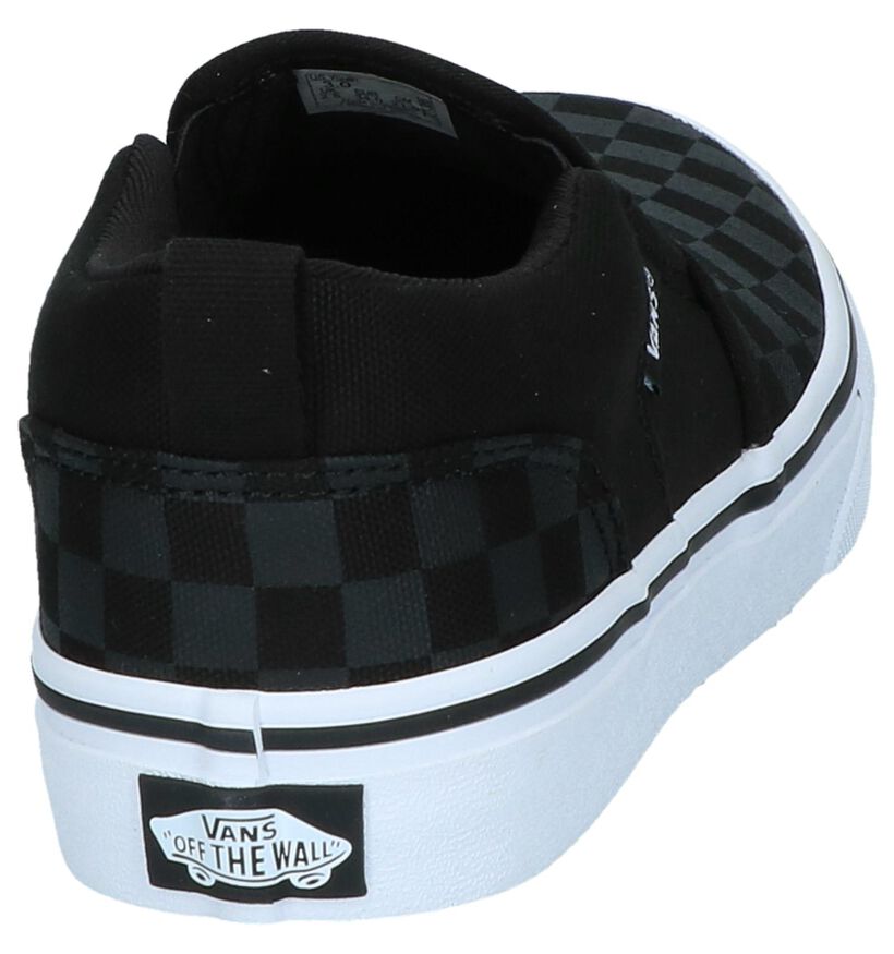 Vans Asher Baskets slip-on en Noir en textile (303045)