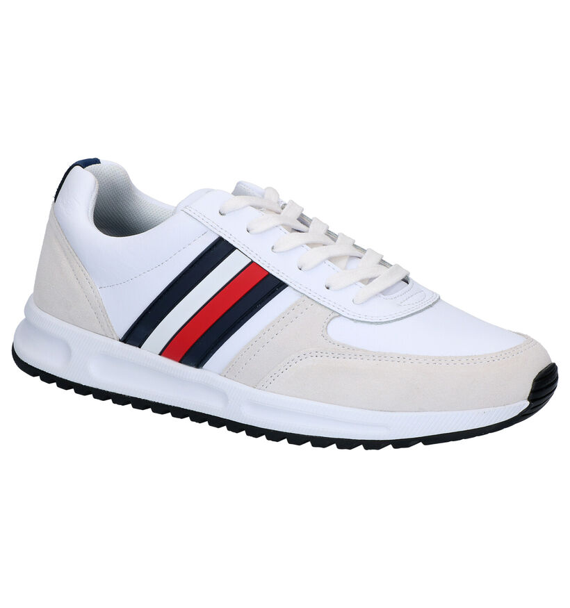 Tommy Hilfiger Witte Sneakers in daim (268354)