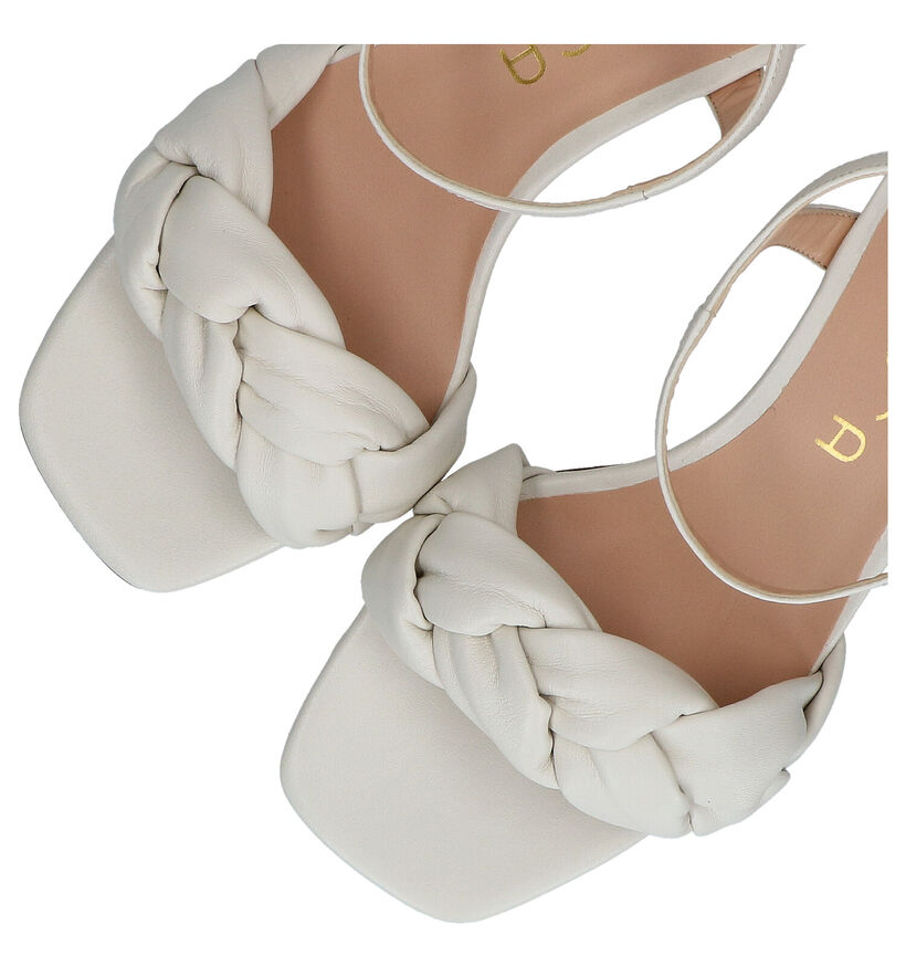 Unisa Manday Ecru Sandalen in leer (291255)