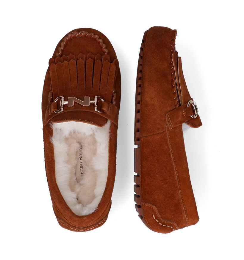 Nathan-Baume Pantoufles fermées en Cognac pour femmes (315986)