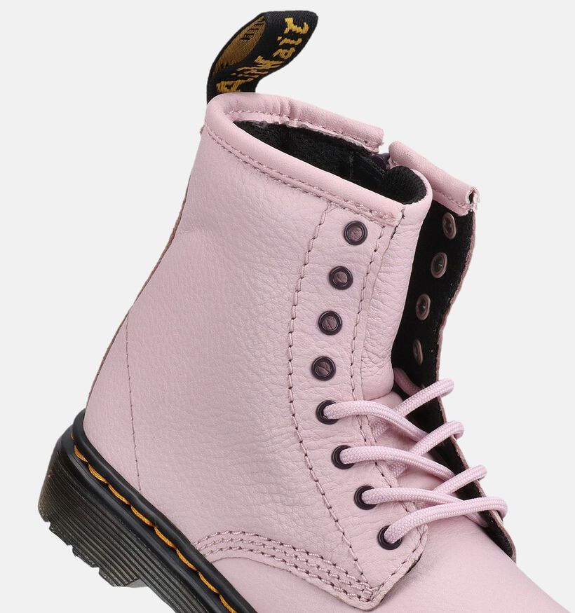 Dr. Martens 1460 Lichtroze Boots met Veter en Rits voor meisjes (376001)