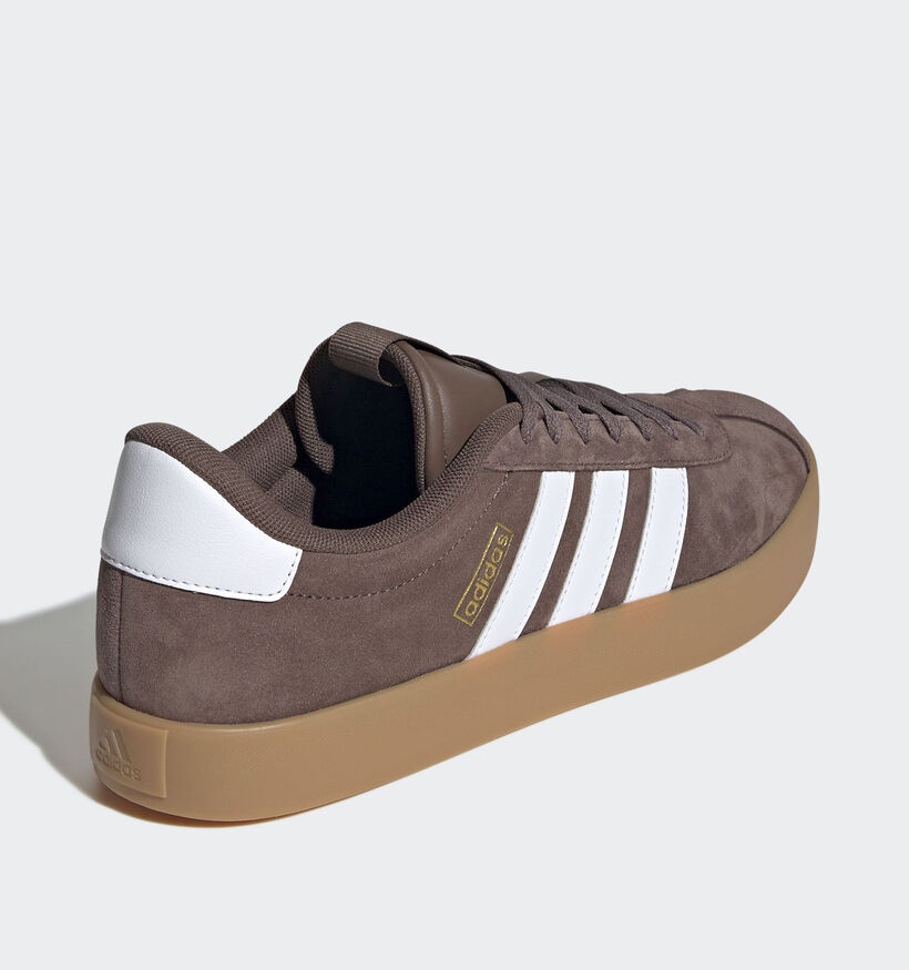 adidas VL Court Baskets basses en Marron pour hommes (357271) - pour semelles orthopédiques