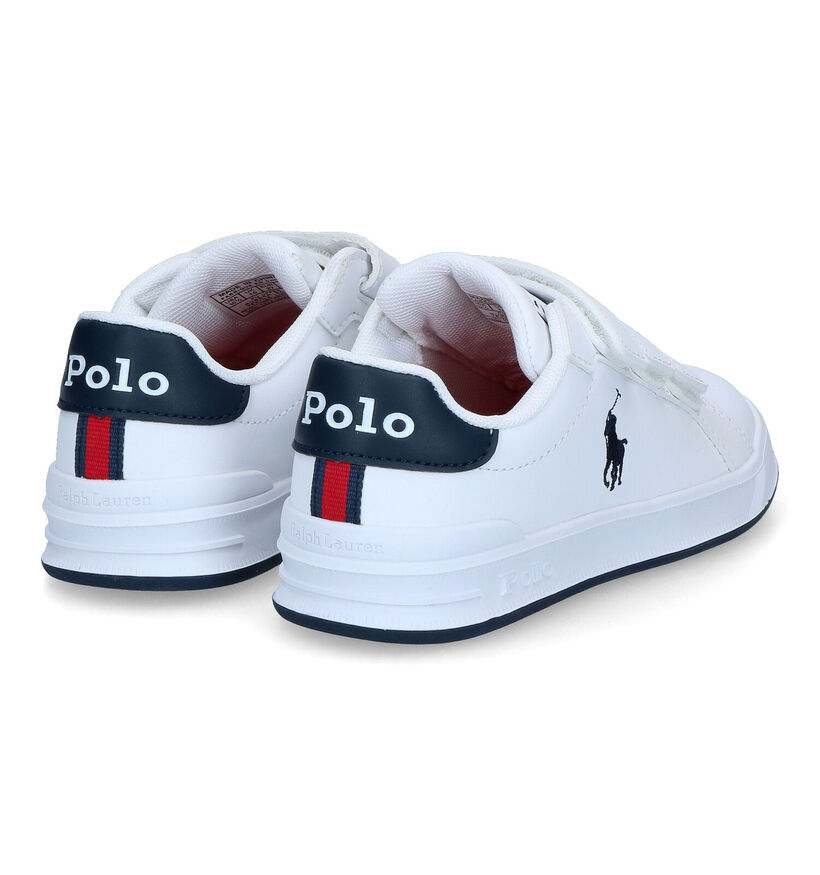 Polo Ralph Lauren Heritage Witte Velcroschoenen voor jongens (320141)