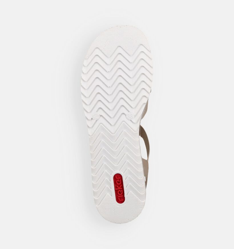 Rieker Beige Sandalen met Sleehak voor dames (370376)
