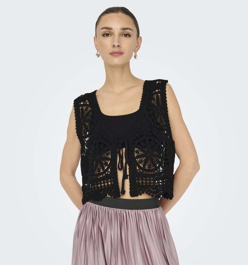 JDY Vic Cardigan sans manches en Noir pour femmes (357350)