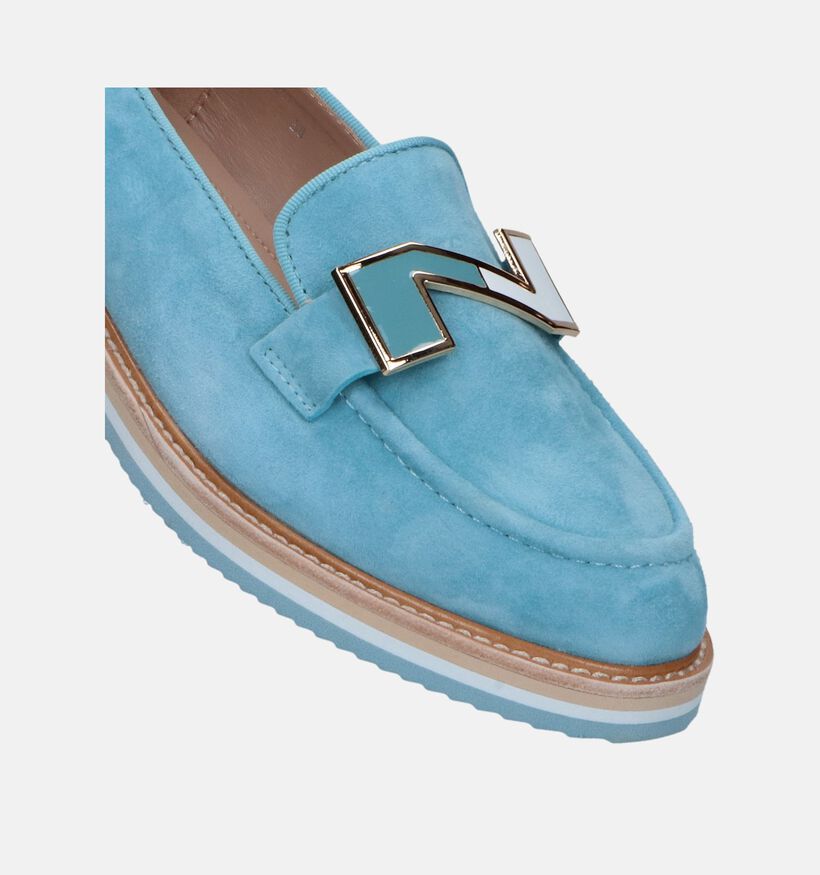 Nathan-Baume Chaussures à enfiler en Bleu clair pour femmes (340409)