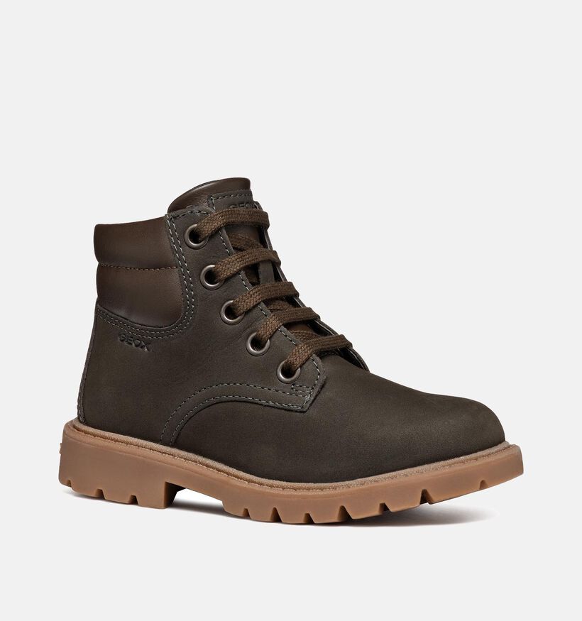 Geox Shaylax Bruine Bottines voor jongens (344554) - geschikt voor steunzolen