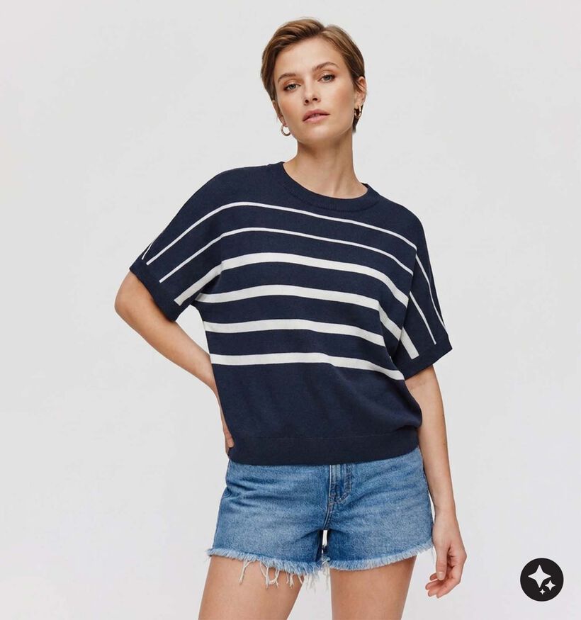 Fransa Mary Donkerblauwe Trui voor dames (377884)