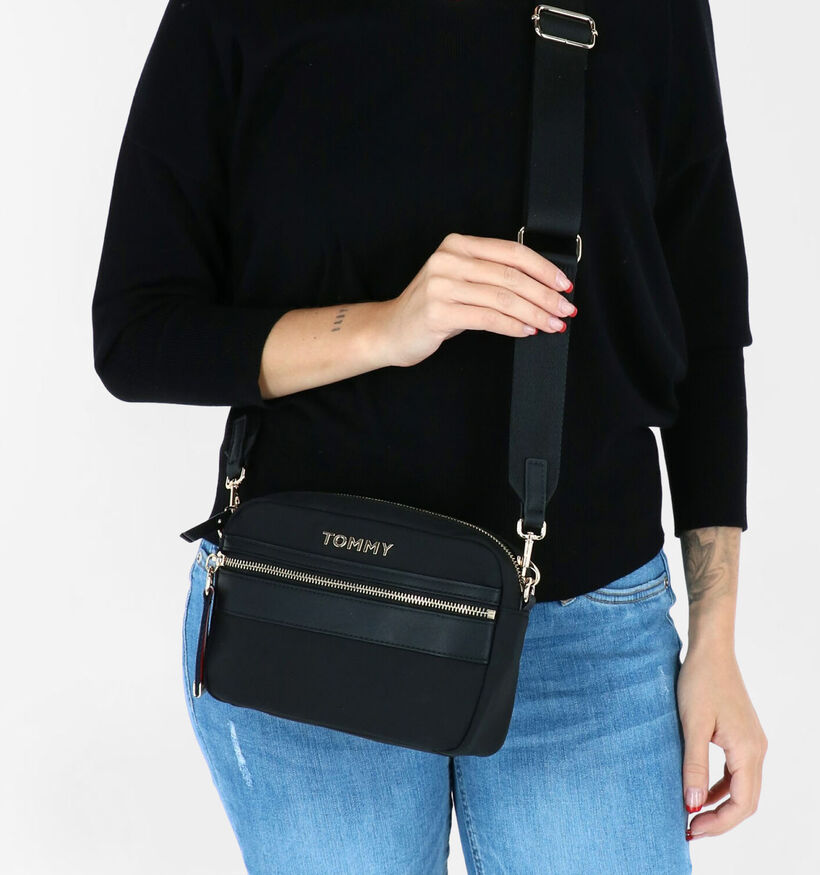 Tommy Hilfiger Zwarte Crossbody Tas in stof (276508)