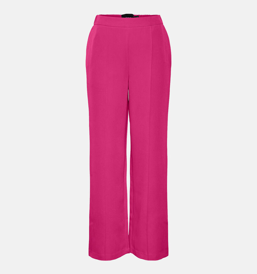 Pieces Bossy Pantalon de costume large en Rose pour femmes (323742)