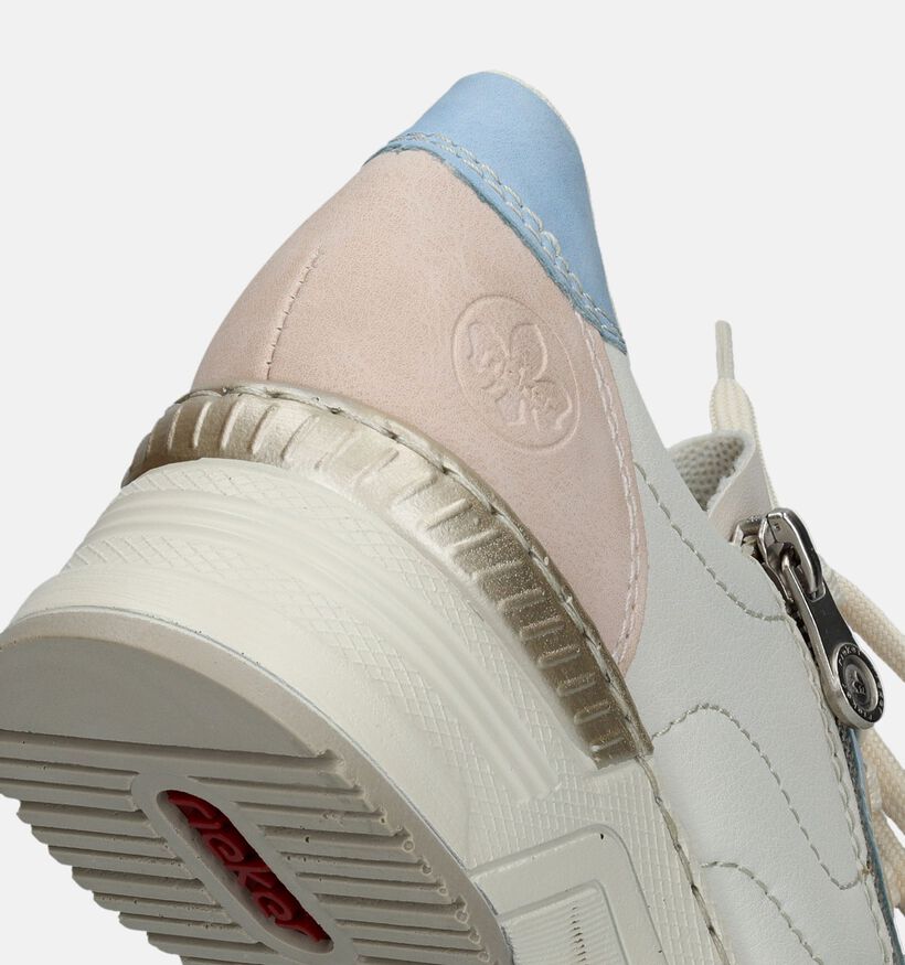 Rieker Witte Sneakers voor steunzolen voor dames (335704) - geschikt voor steunzolen