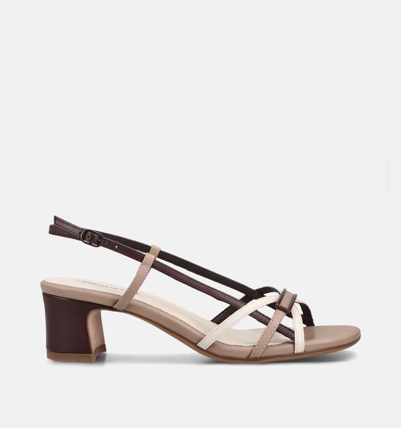 Tamaris Sandales &agrave; talons en Taupe/Marron pour femmes (371778)