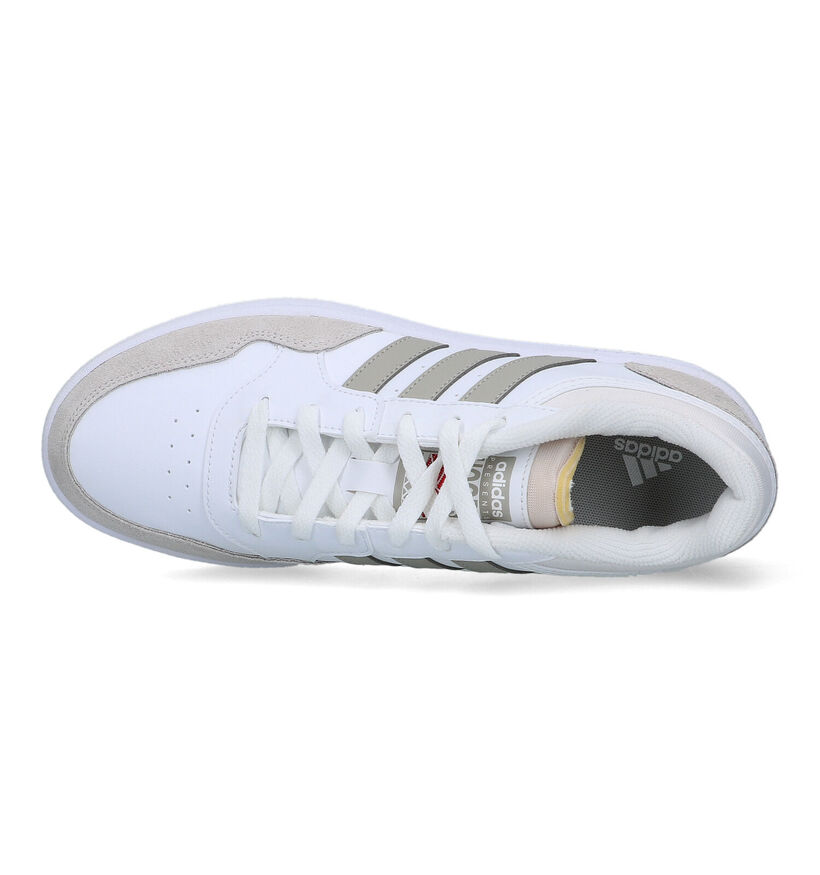 adidas Hoops 3.0 Zwarte Sneakers in kunstleer (326293)