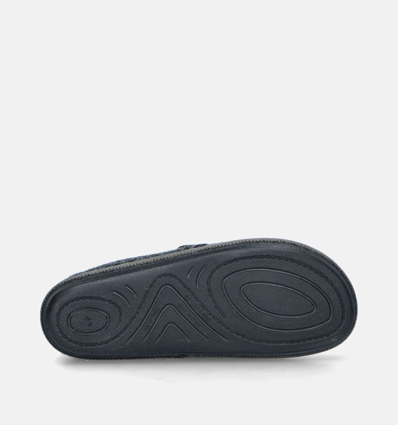 Torfs Home Pantoufles fermées en Noir pour hommes (349143)