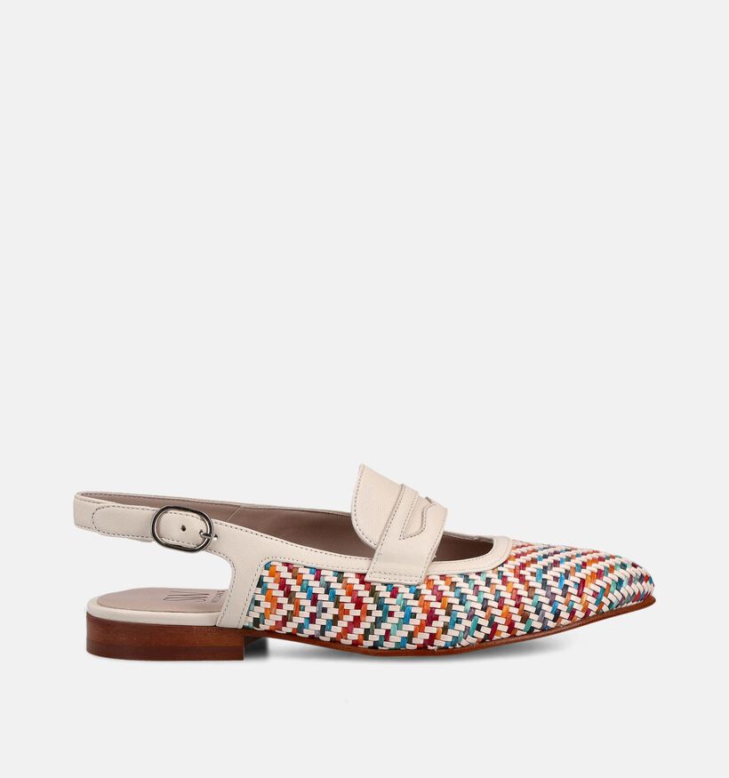 Softwaves Ballerines Slingback en Beige/Multi pour femmes (373388) - pour semelles orthop&eacute;diques