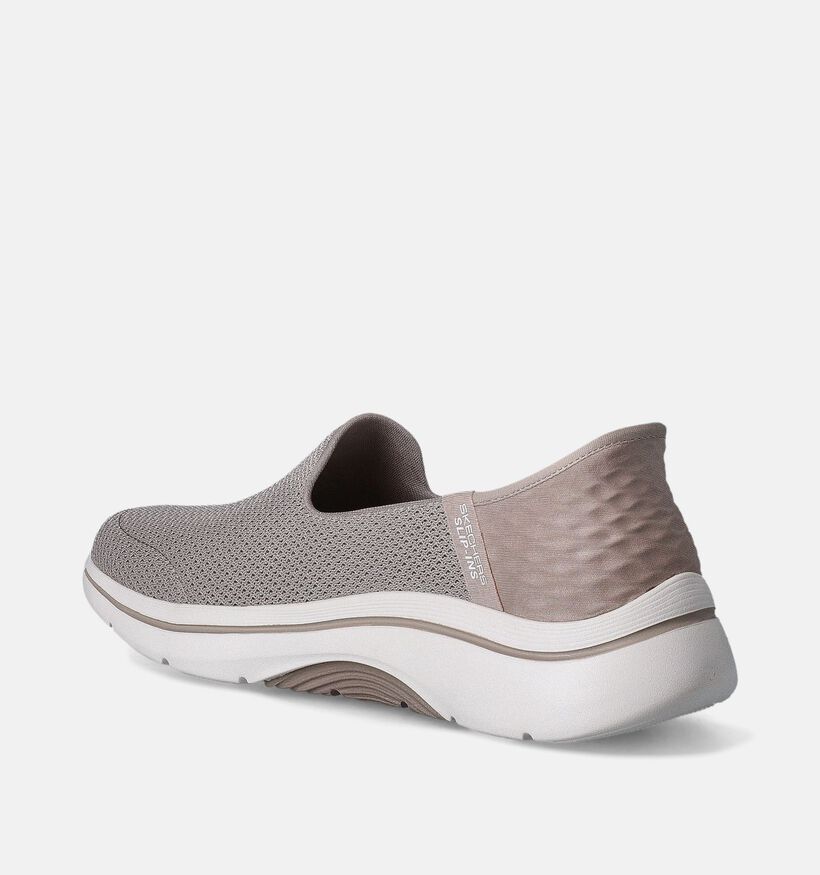 Skechers Go Walk Arch Fit Delora Slip-ins en Taupe pour femmes (351916) - pour semelles orthopédiques