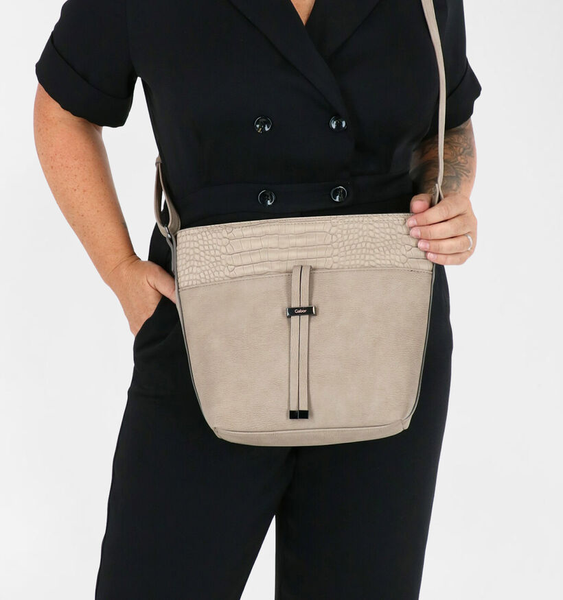 Gabor Gitte Grijze Crossbody Tas in kunstleer (279513)