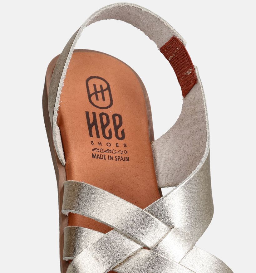 Hee Sandales plates en Or pour femmes (372493)