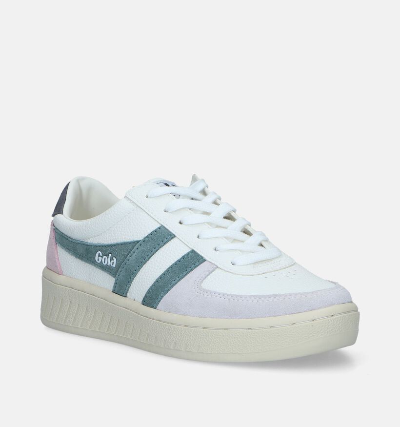 Gola Grandslam Trident Witte Sneakers voor dames (336364) - geschikt voor steunzolen