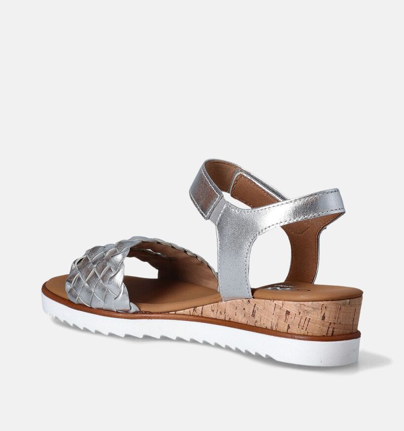 Gabor Zilveren Sandalen met sleehak voor dames (355066)