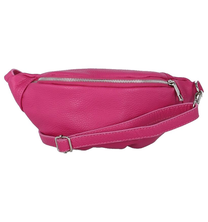 Dolce C. Sac banane en Rose fuchsia en cuir (235011)