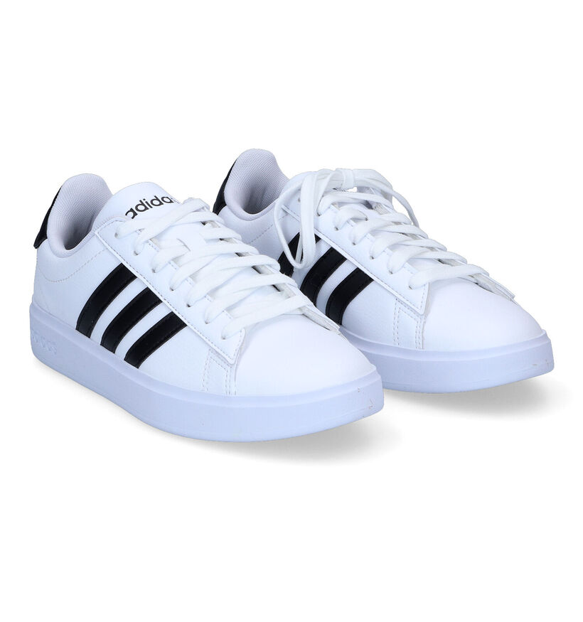 adidas Grand Court 2.0 Baskets en Blanc pour femmes (311395) - pour semelles orthopédiques