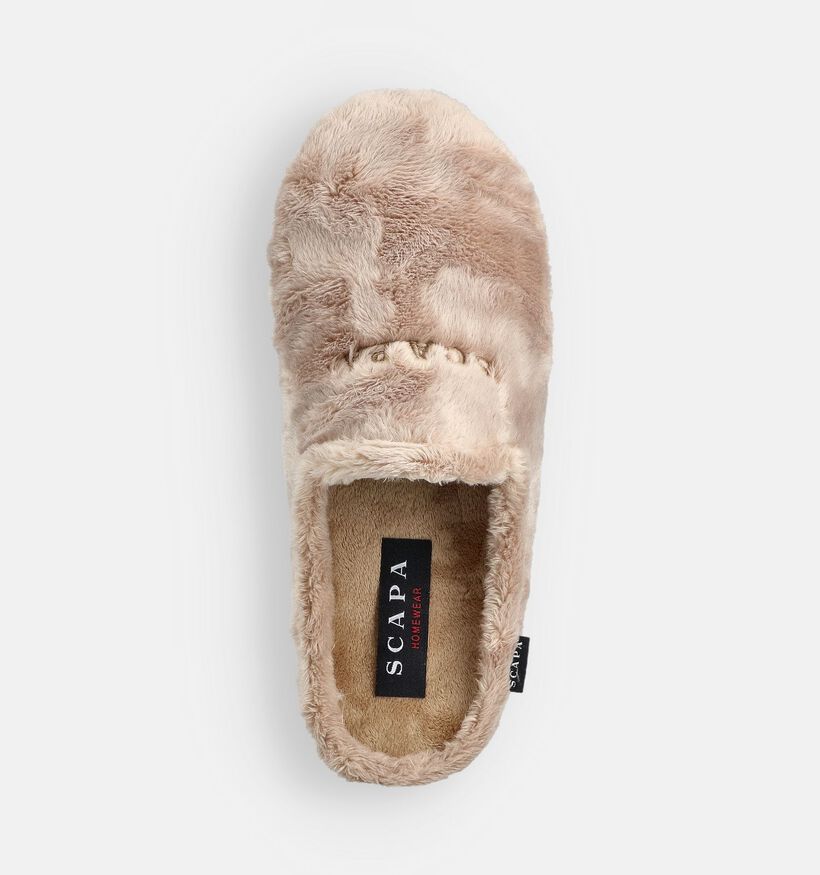 Scapa Pantoufles en Beige pour femmes (364009) - pour semelles orthopédiques