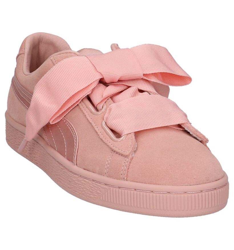 Puma Sneakers Roze in daim (209960)