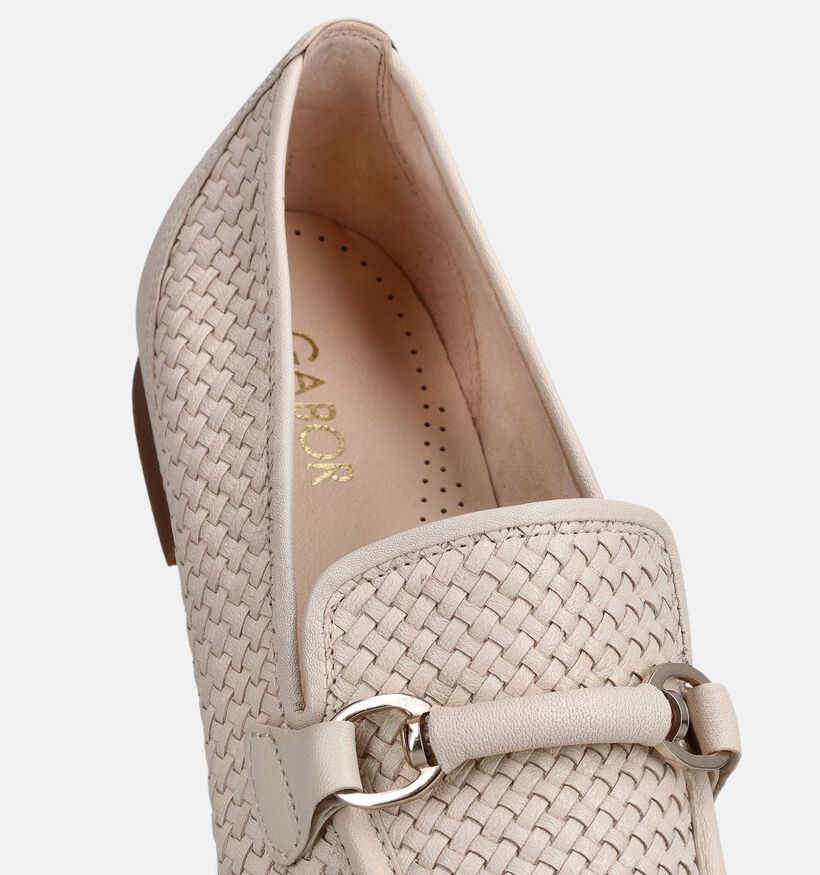 Gabor Ecru Loafers voor dames (371109)
