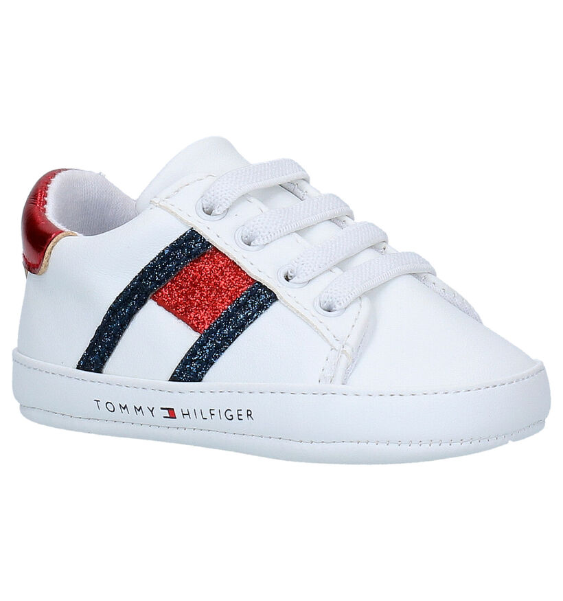 Tommy Hilfiger Chaussons pour bébé en Blanc en simili cuir (266571)