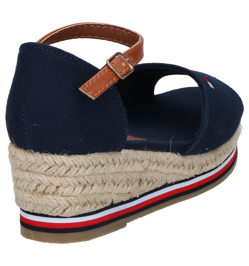 Tommy Hilfiger Sandales en Bleu foncé en textile (266575)