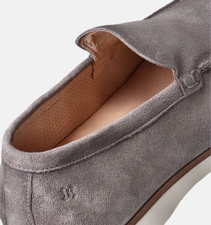 Berkelmans Mouras Mocassins en Taupe pour hommes (357855) - pour semelles orthopédiques