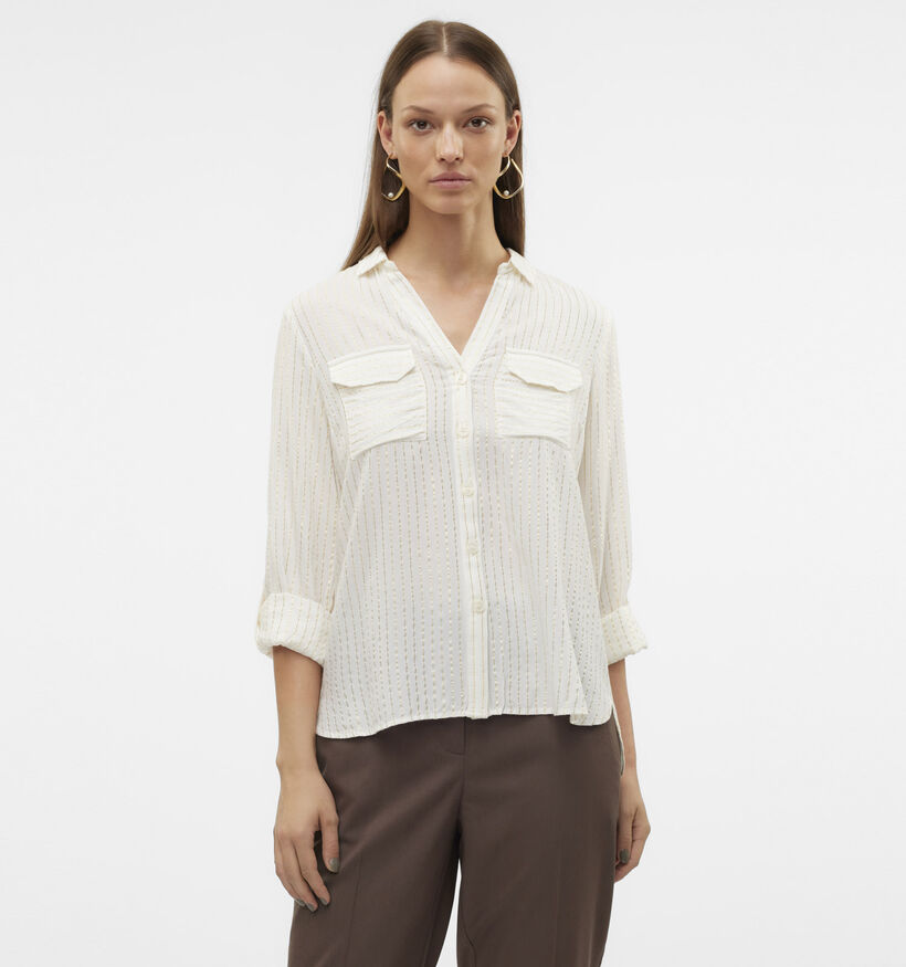 Vero Moda Bumpy Witte Blouse voor dames (365657)