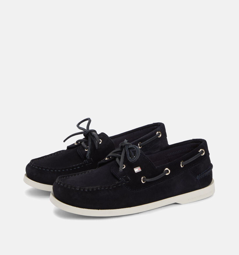 Tommy Hilfiger Chaussures bateau en Bleu fonc&eacute; pour femmes (368614)