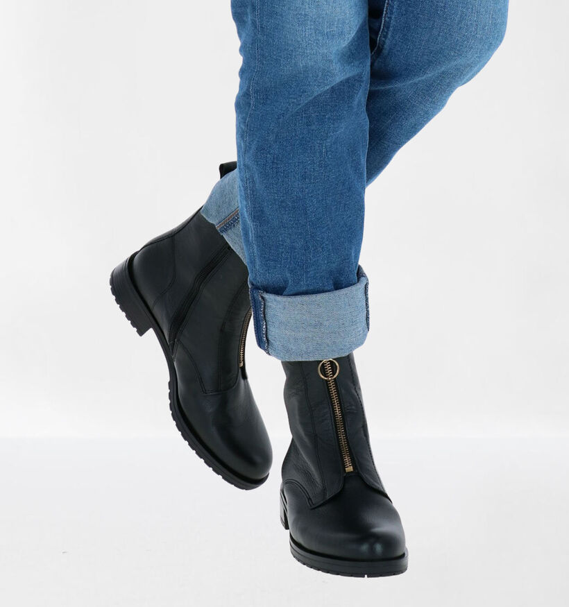 Gabor OptiFit Bottines en Noir en cuir (283528)