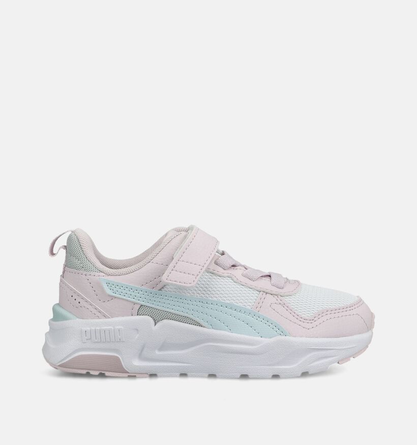 Puma Trinity Roze/Witte Sneakers voor meisjes (375581) - geschikt voor steunzolen