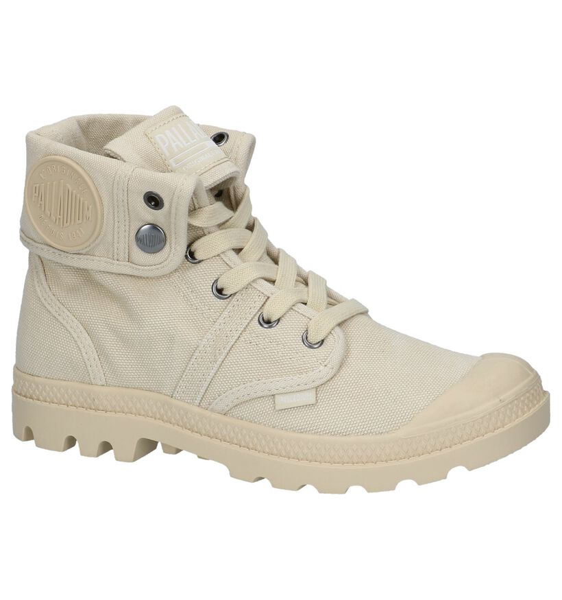 Palladium Bottines en Beige en textile (214055)