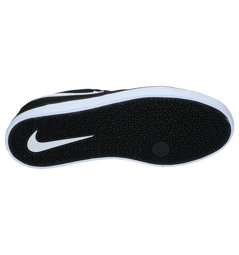 Zwarte Lage Skateschoenen Nike SB Check Solar in stof (238266)