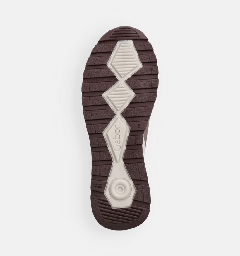 Gabor Baskets habill&eacute;es en Blanc pour femmes (368369) - pour semelles orthop&eacute;diques