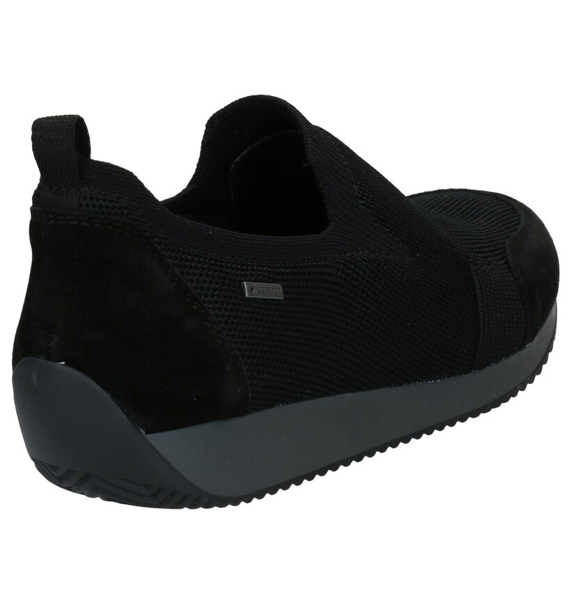 Ara Lissabon Chaussures Slip-on en Noir en textile (282774)