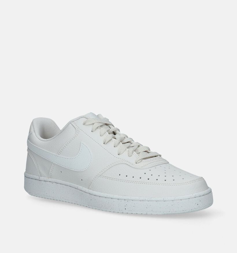 Nike Court Vision Low Next Nature Baskets en Noir pour hommes, garçons (343757)