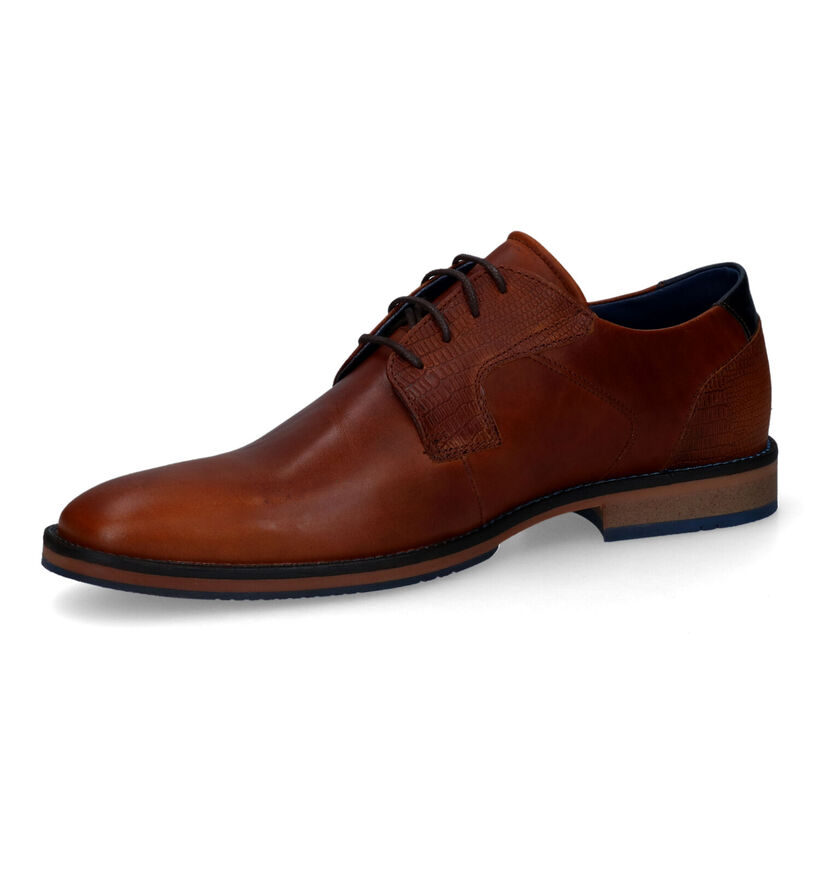 Bullboxer Cognac Geklede Schoenen voor heren (313088) - geschikt voor steunzolen