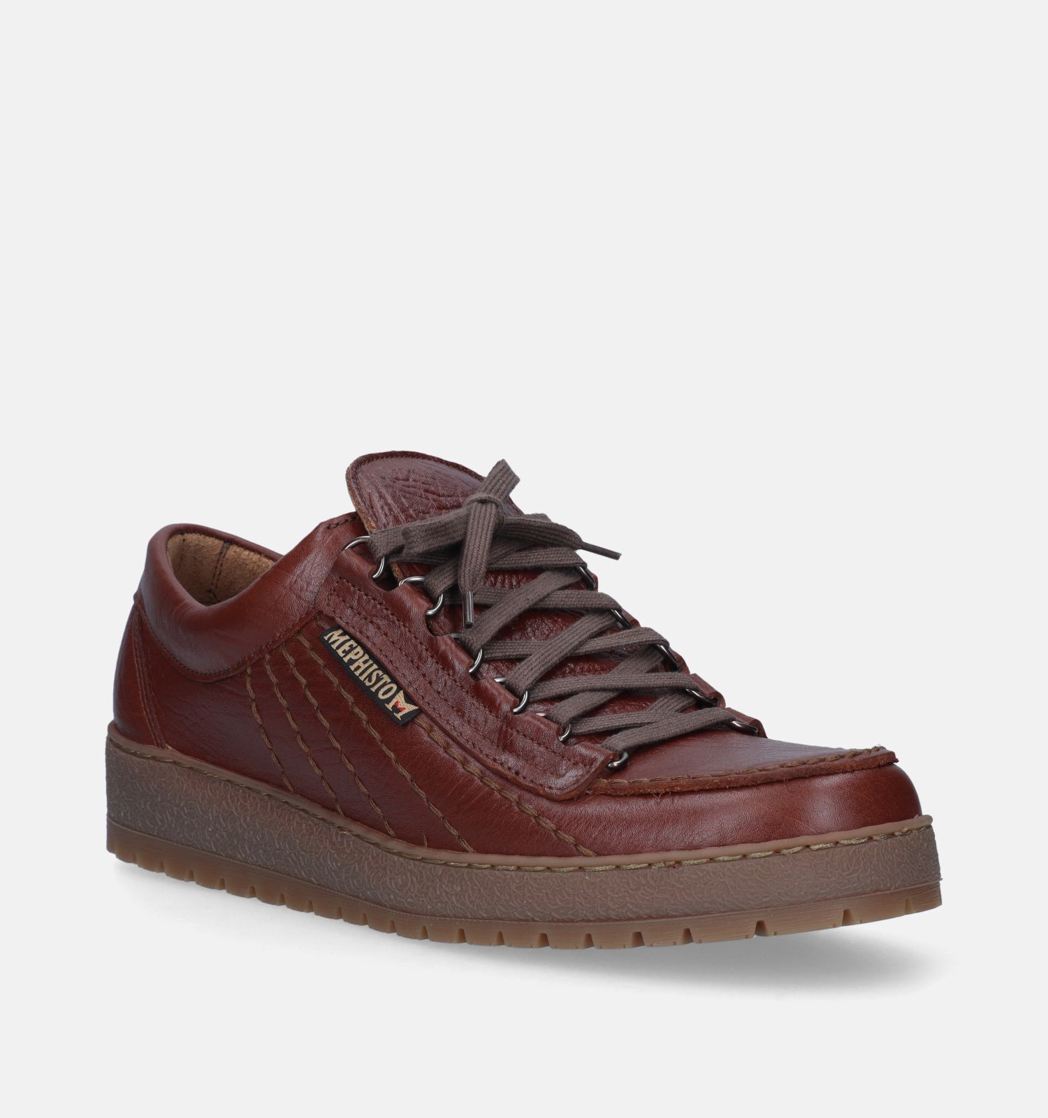Mephisto Rainbow Mamouth Cognac Veterschoenen Heren Lage schoenen Online op TORFS.BE