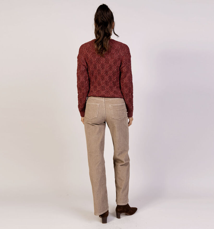 Vero Moda Tessa Corduroy Lichtbruine Broek L32 voor dames (364549)