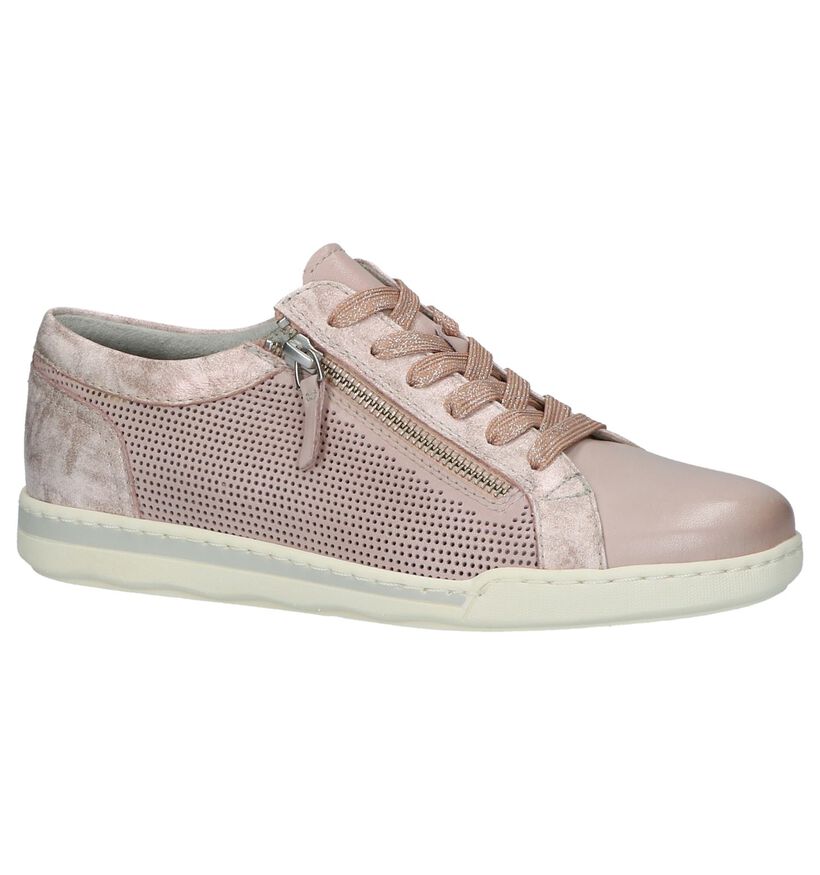 Tamaris Baskets basses en Rose clair en cuir (214184)